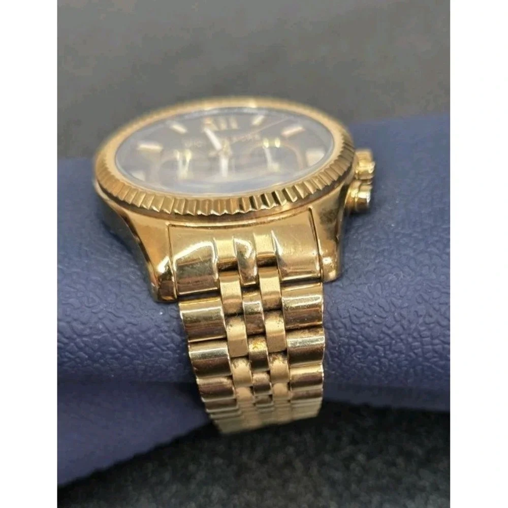 Michael Kors Lexington Chronograph Steel Black‎ Dial Quartz Mens Watch MK8286